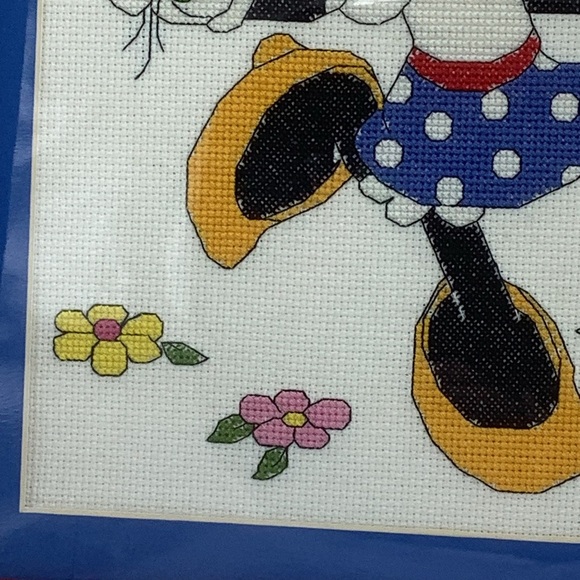 Framed 11” x 13” Cross Stitch of Minnie Mouse - Picture 6 of 10
